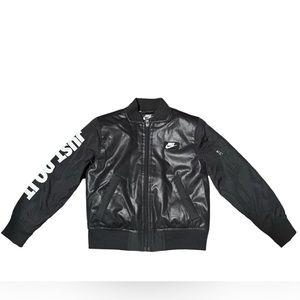 Boys Black Nike Puffy Jacket size XS